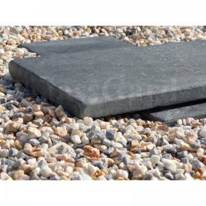 Pedras de jardim japonesas com pátina, 50x25 mm - Pacote com 12 unidades