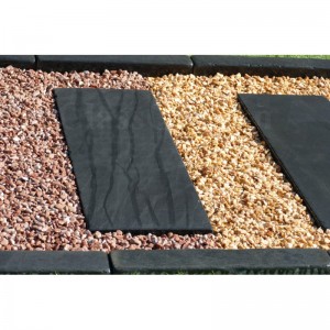 Pedras de jardim japonesas com pátina, 60x30 cm - Pacote com 14 unidades