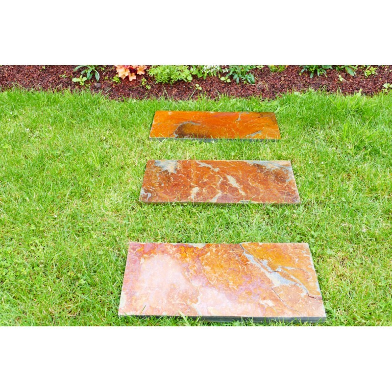 Pas Japonais Ardoise CORTEN Rectangulaire