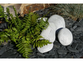 Grote GRIJZE kiezelsteen geventileerd 150-300