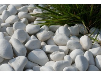 White Shiny Pebble 40-60 bag 20 Kg