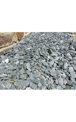 Paillage d'Ardoises GRIS calibre 30-60 mm