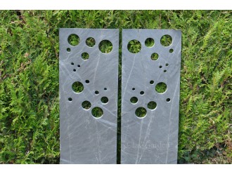 TOTEM ARDOISE XL 120x50 cm - Bullettes - Pack de 2 Totems