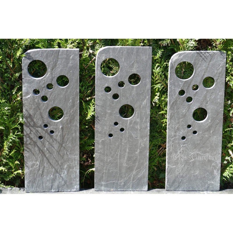 TOTEM in Leisteen 80 cm -Bullettes - Pak van de 3 Totems