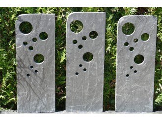 TOTEM in Leisteen 80 cm -Bullettes - Pak van de 3 Totems