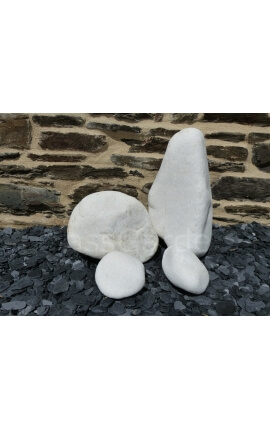Gros Galets BLANC 100-200 - pack 5 Galets
