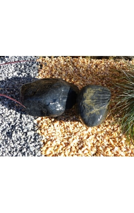 Großer SCHWARZER Kiesel 150-350