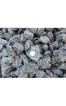 Poliertes schwarzes Kieselkaliber 40-60 mm