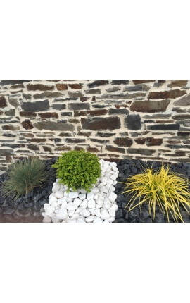 Gepolijste zwarte kiezelsteen kaliber 40-60 mm