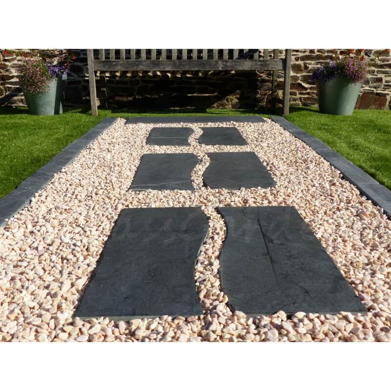 Japoński kamień schodowy Wave, cięte kamienie - opakowanie 10 sztuk