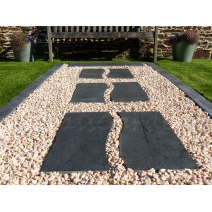 Pietre per pavimentazione segate Wave Japanese Stepping Stone - Confezione da 14 pezzi