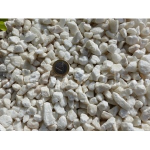 Galet Blanc Mat relief