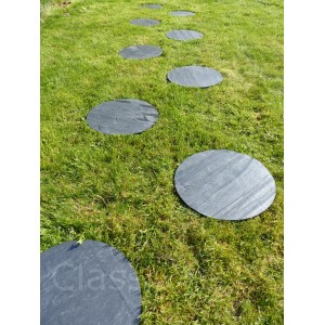 Pas Japonais Ardoise Rond 40