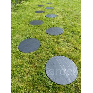 Pas Japonais Ardoise Rond 40