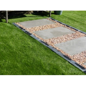 Trittplatte Farbe Beton Grau - 1 Fliese