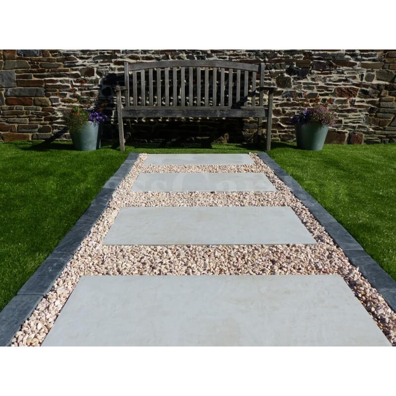 Pas Japonais Couleur Beton Ivoire - Pack de 14 dalles