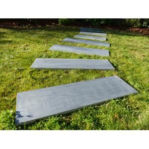 Pietre da passeggio segate, stile giapponese, 60x30/2 cm, confezione da 18 pezzi