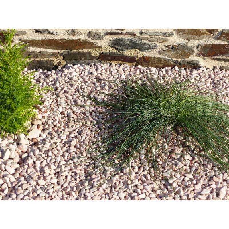 Canto Rodado Rosa 6-12 Pack 20 M² - 40 sacos - 800 kg