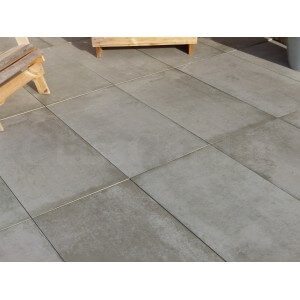 TERRAÇO DE CONCRETO CINZA 5 m² - 10 placas