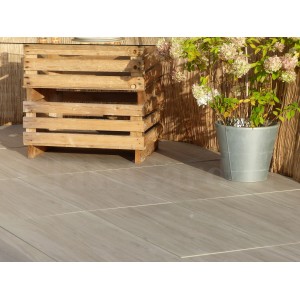 Terrasplaten Kleur Grijs Hout 8 m² - 16 Stuk