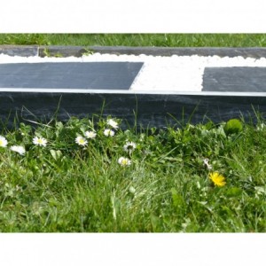 Slate border 50 cm - Pack of 28 pieces