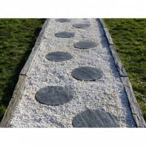 Conjunto de 30 pedras redondas japonesas para caminho de jardim - Pacote com 28 peças