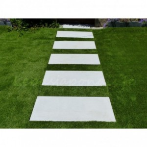 Pedras de jardim japonesas, cor concreto, marfim - Pacote com 28 peças