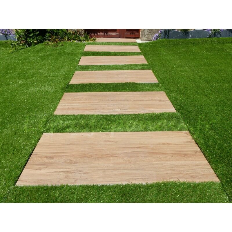 Pedras de jardim japonesas, cor Roble - Pacote com 10 unidades