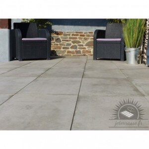 Grijze betonplaat 100x50 - pak van 20 m²