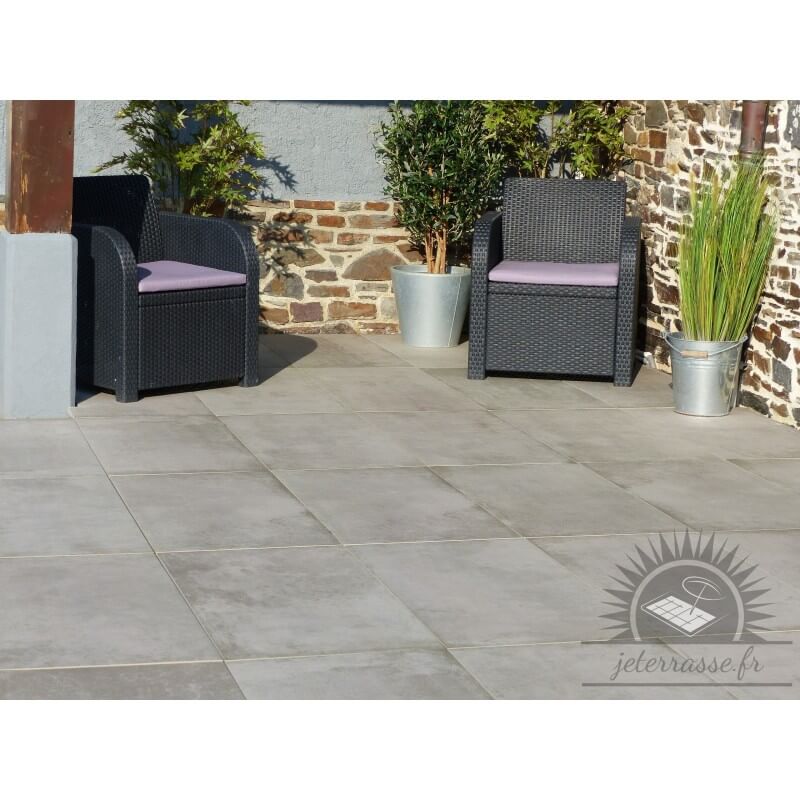 Betonplatte Grau 100x50 - Pack 30 m²