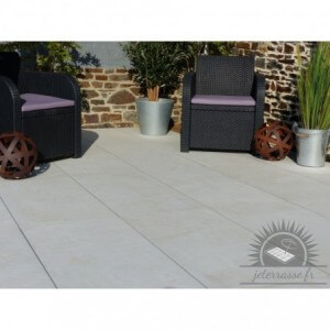 Baldosa Porcelánico efeito Hormigón Marfil 100x50 - Pacote 16 m²