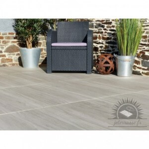 Holzfliese Grau 100x50 - Pack 30 m²