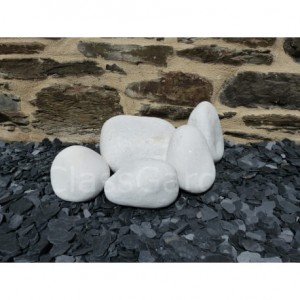 Gros Galets BLANC 100-200 - pack 5 Galets