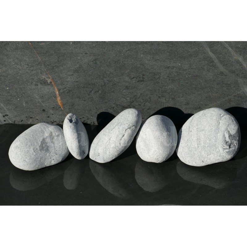 Gros Galet GRIS Venturé 100-200 - pack 5 Galets