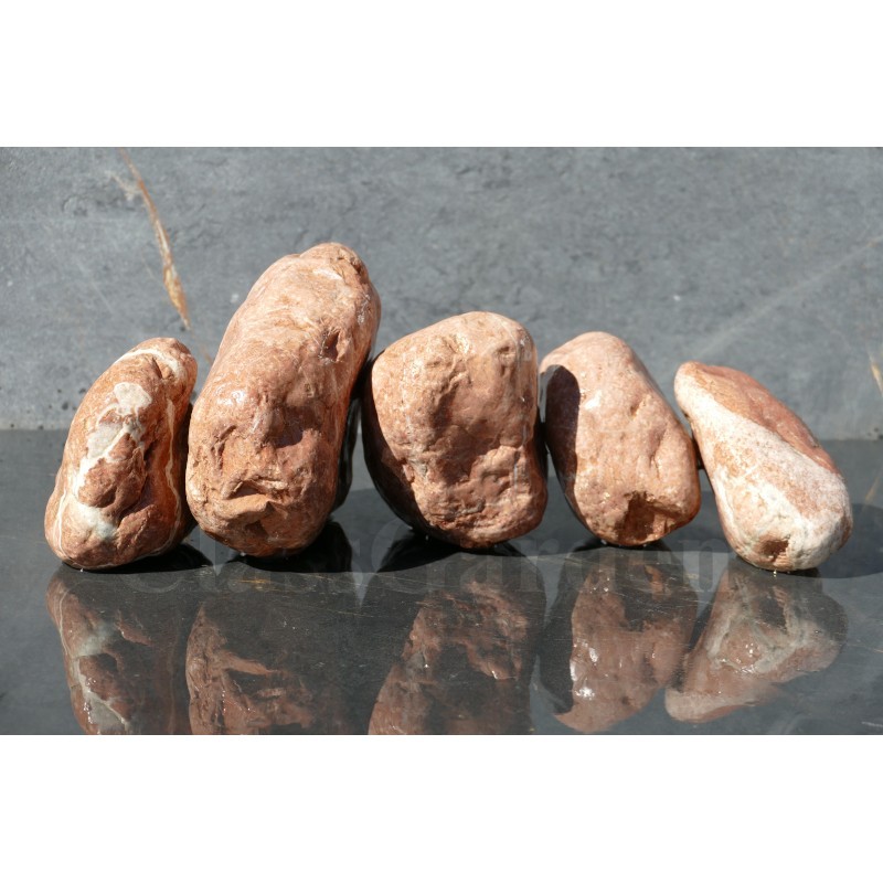 Gros Galets ROUGE 100-200 - pack 5 Galets