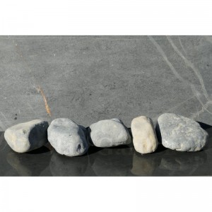 Gros Galet NOIR Mat 100-200 - pack 5 Galets