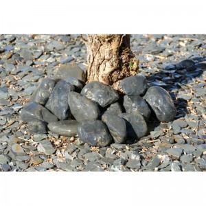 Gros Galet NOIR Mat 100-200 - pack 5 Galets