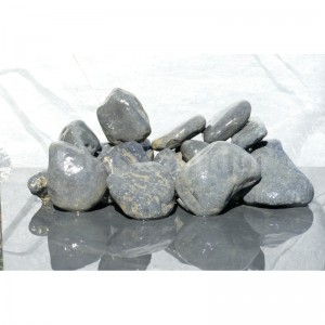 Galet NOIR Mat 100-200 - pack 15 Galets