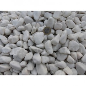 Galet Blanc Brillant 12-24 Pack de 7 M² - 14 sacs - 280 kg