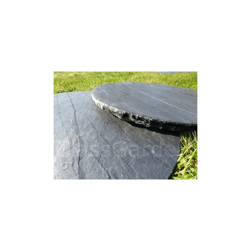 Pas Japonais Ardoise Rond 60